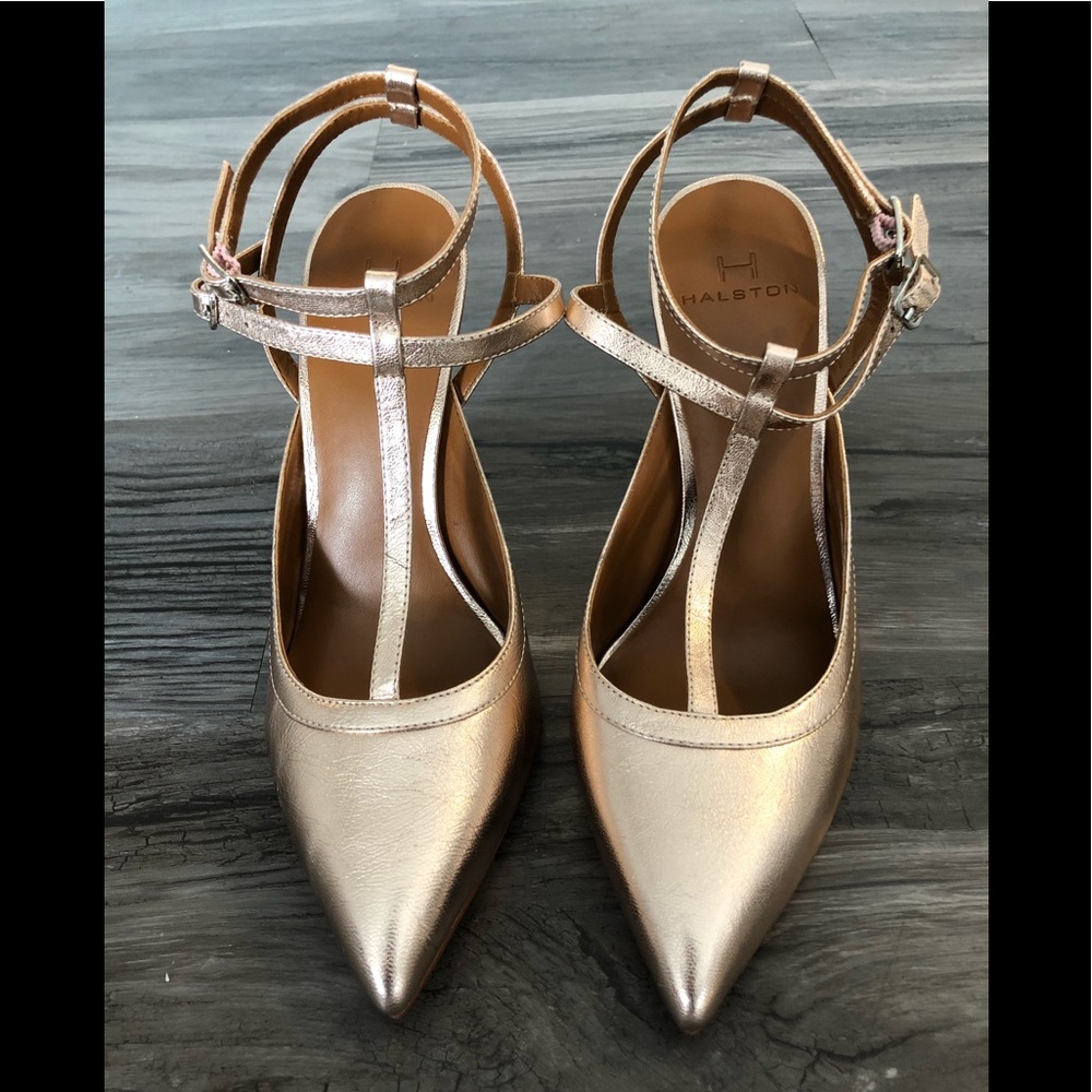 Rose Gold Pointed Toe Heels